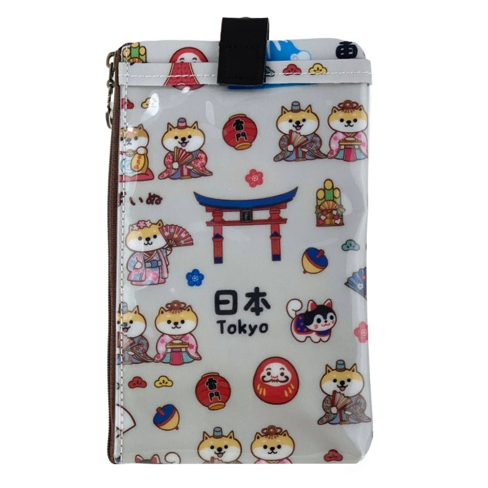 Waterproof Shiba Japan Phone Case Pouch W/ Neck Strap